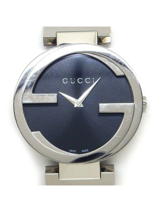 Gucci Watch Interlocking 133.3 GG Sunray Black Dial SS Quartz Analog main image 6